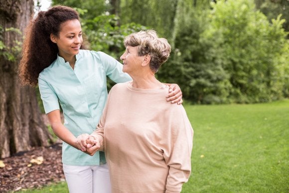 Nurse Caring for an Elderly Lady in Memphis, TN